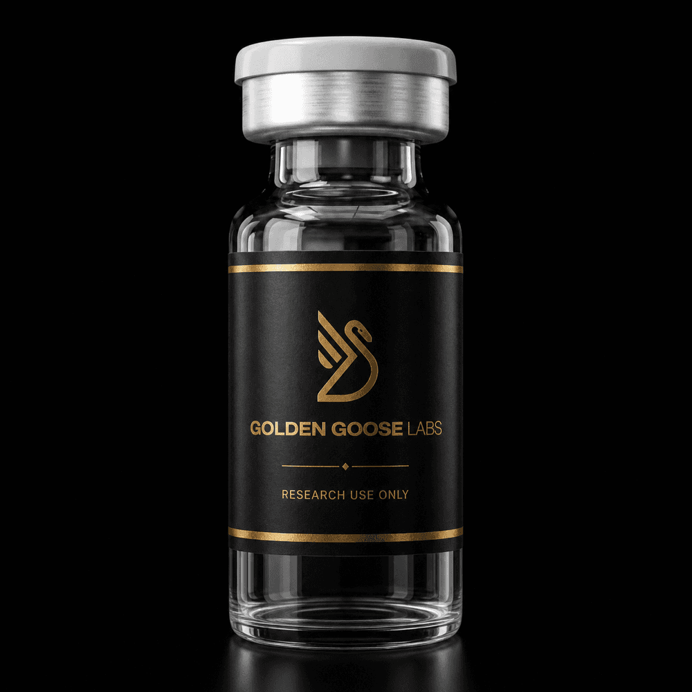 Generic Golden Goose Labs research-use-only reference vial; not product-specific imagery for NAD+